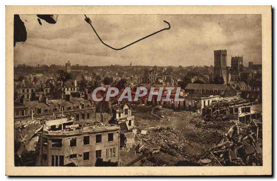 Caen (Calvados) — Vue prise de l'Hôtel Malherbe — Photo-Édition M. Letang