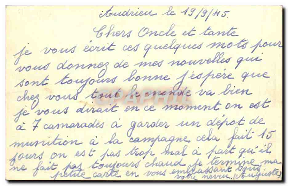 Caen - 1944-1945 — Emplacement de l'Hôtel de Ville — Ph. R. Delassalle Caen - 282 — Reverso