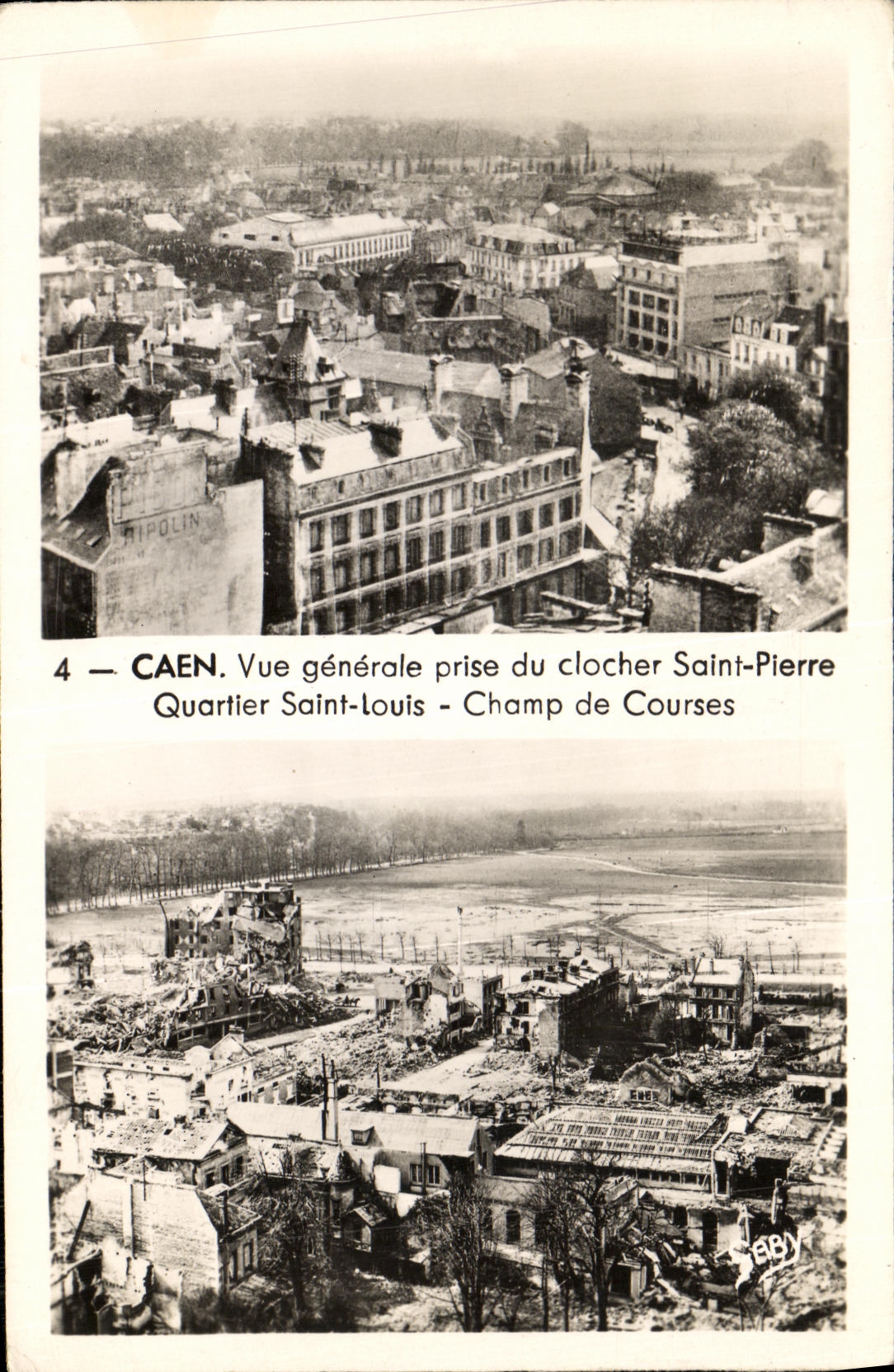 Caen — Vue générale du quartier Saint-Louis et Champ de Courses — Éditions Gaby