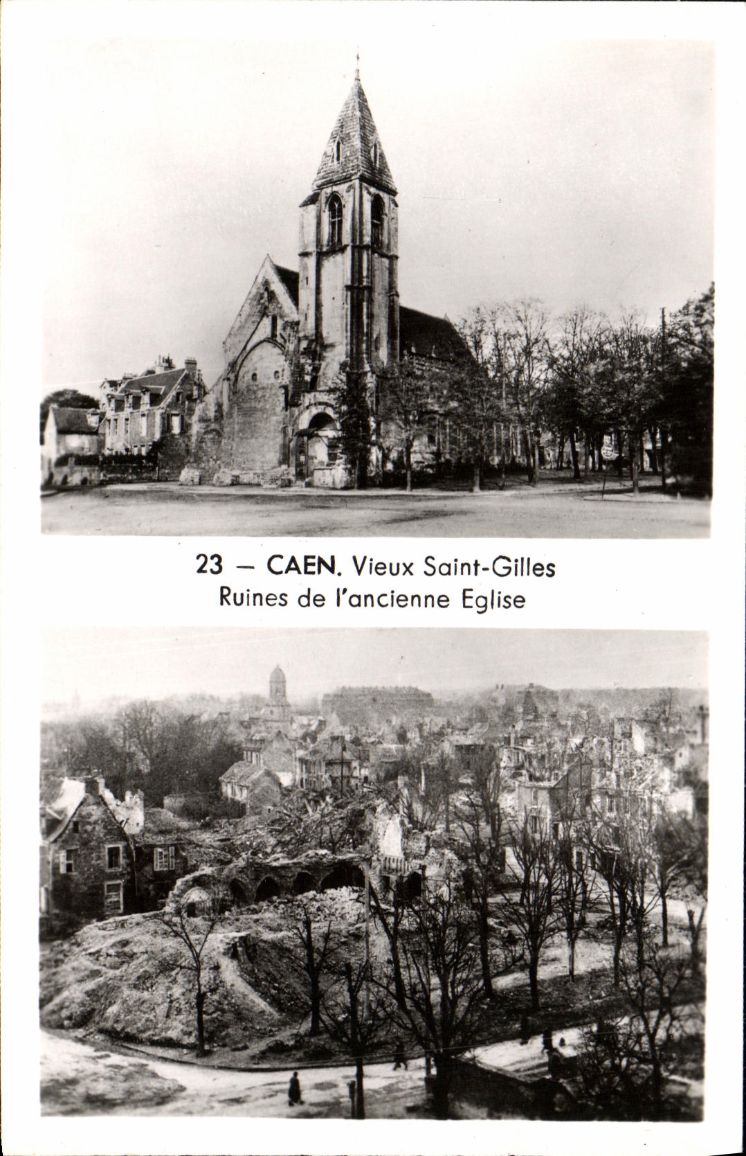 CAEN. Vieux Saint-Gilles — Ruines de l'ancienne église — ARTA père et fils, Nantes