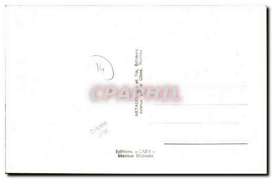 CPA Caen Cathedrale Saint Pierre Militaria — Verso
