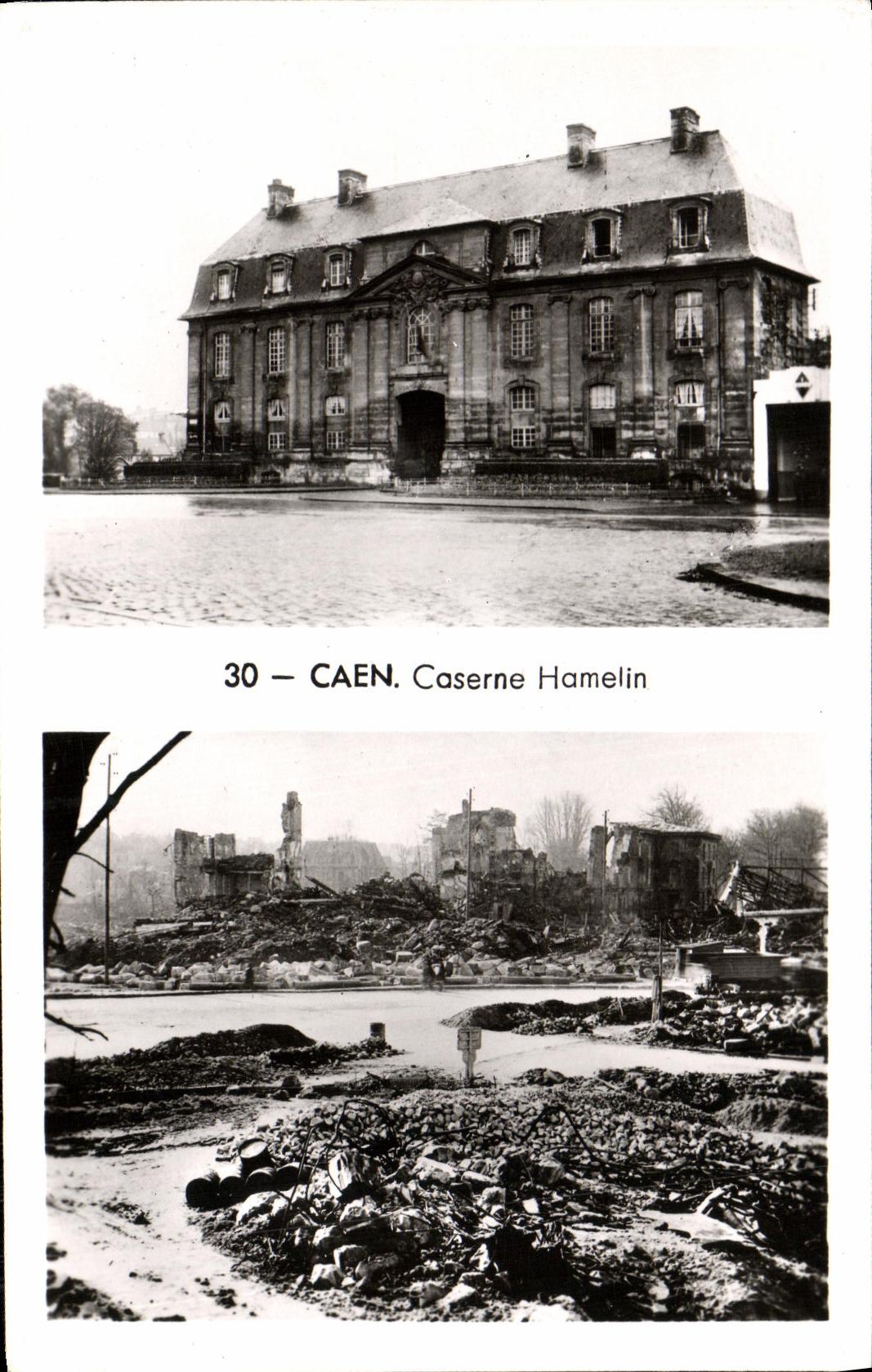 Caen. Caserne Hamelin — avant et après guerre — Éditions Caby, Nantes
