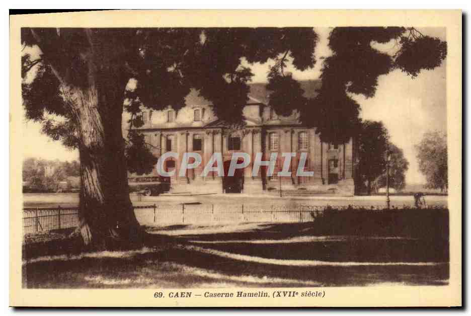 CPA Caen Caserne Hamelin Militaria