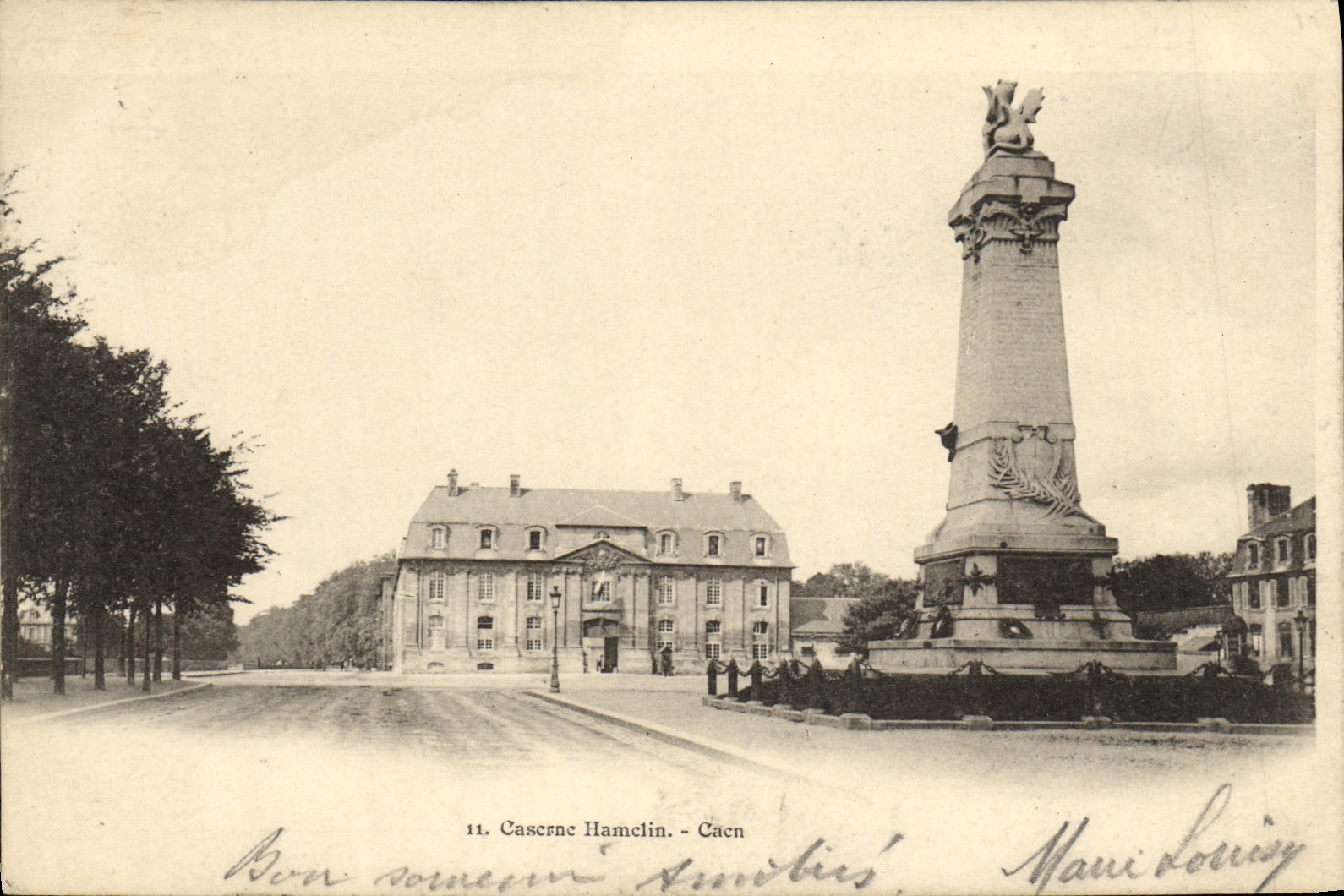 CPA Caserne Hamelin Caen Militaria
