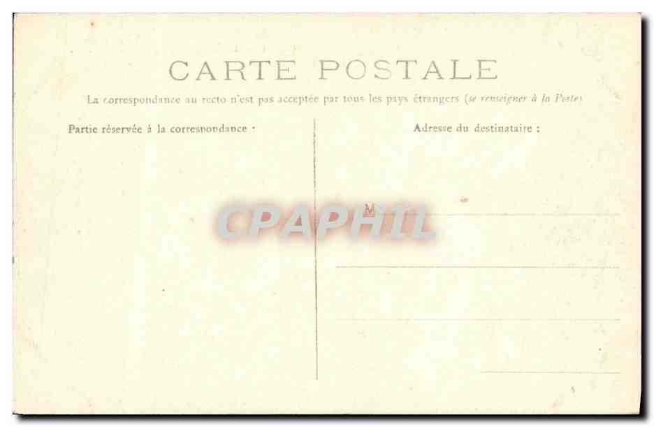 CPA Caen La Caserne du Chateau — Verso