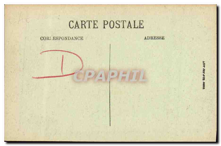 CPA Caen La Caserne du Chateau Militaria — Verso