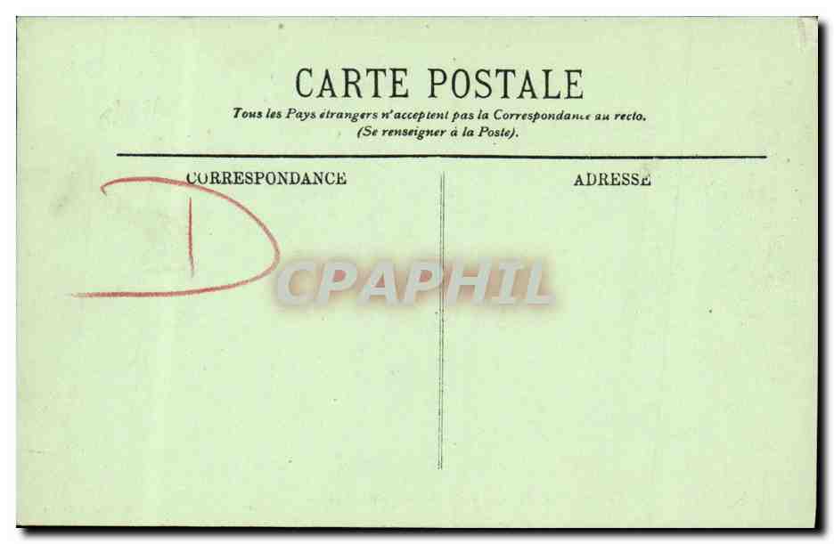 CPA Caen Caserne Hamelin Facade sur la Place Militaria — Rückseite
