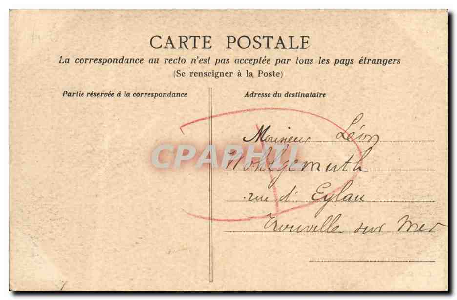 CPA Caen Caserne Hamelin et place Alexandre III Militaria — Rückseite