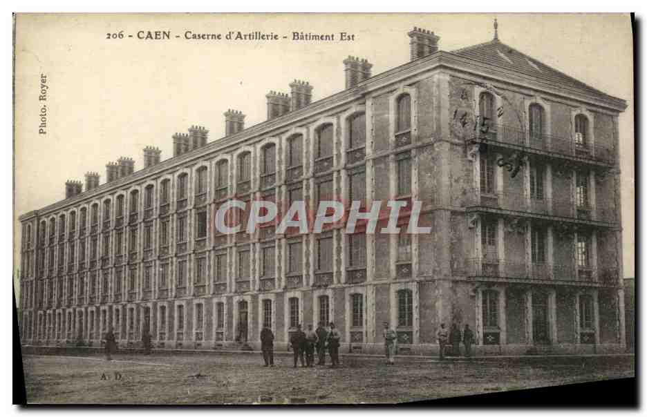 Caen - Caserne d'Artillerie - Bâtiment Est — Photo Royer, n°206