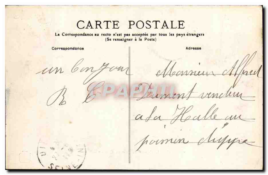 CPA Caen La Caserne du Chateau Cote est Militaria — Verso
