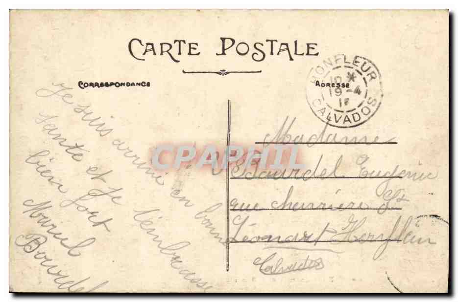 Caen — Quartier de la Remonte — Éditeur P. R. n°180 — Reverso