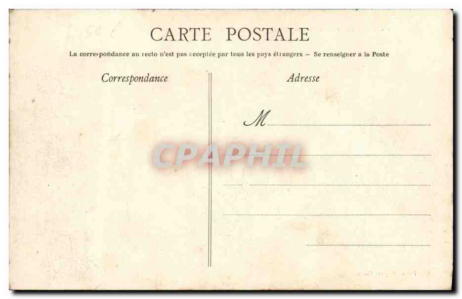CPA Caserne de Remonte de Caen Les ecuries et le 129eme de ligne Militaria — Verso