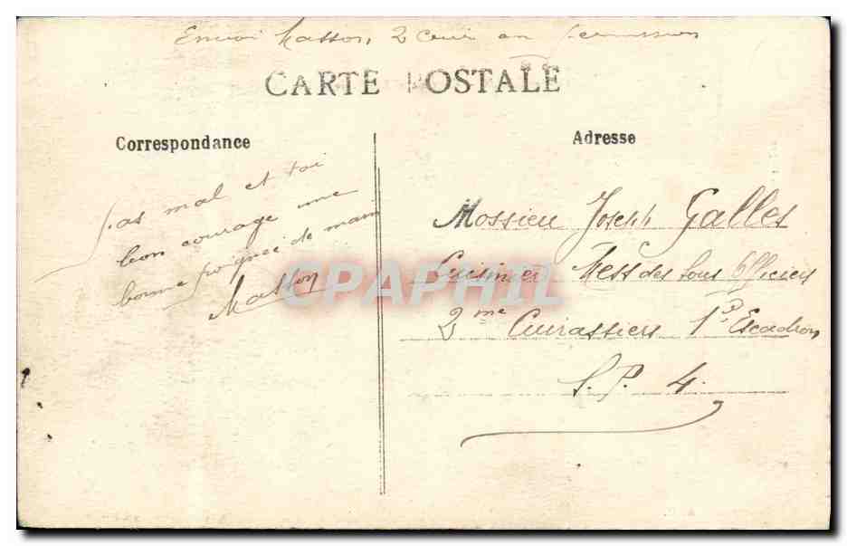 CAEN - Caserne d'Artillerie - Les Manèges — Photo Royer, n°207 — Verso