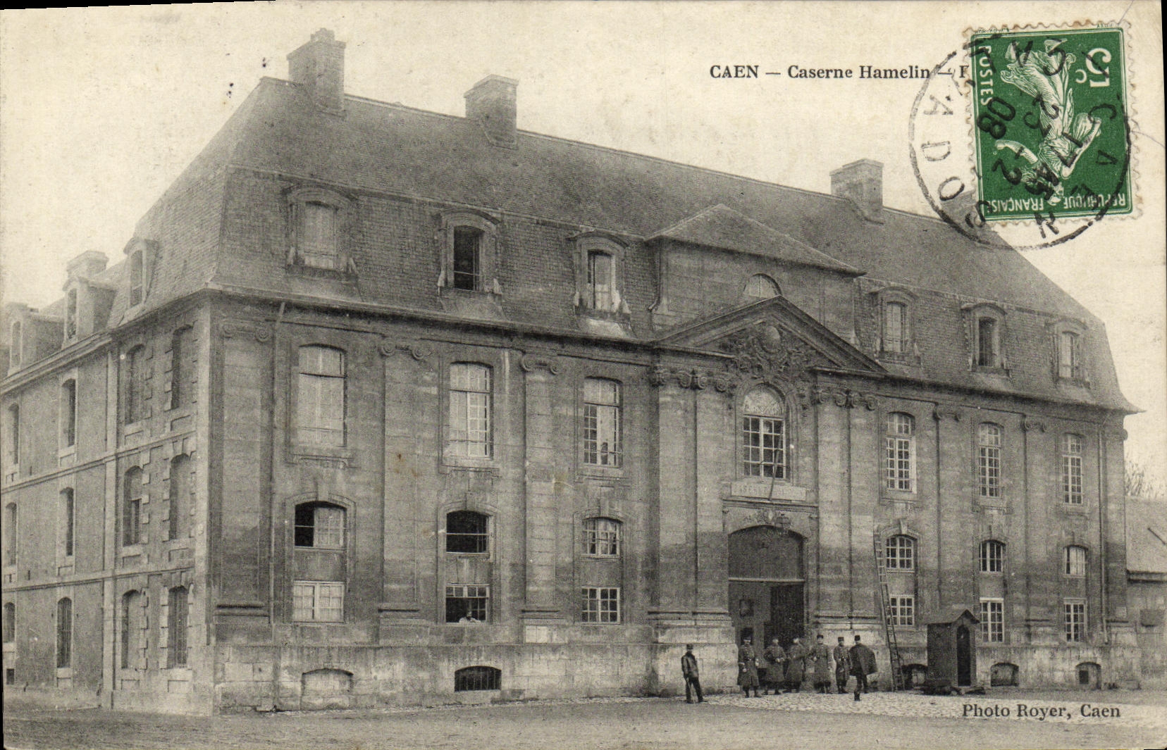 CPA Caen Caserne Hamelin Militaria