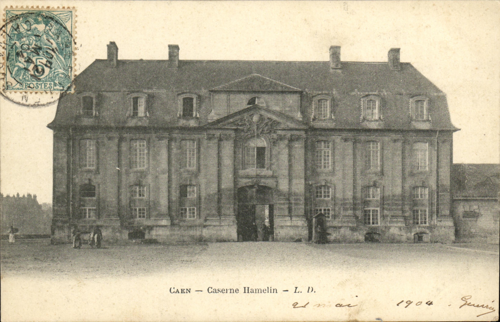 CPA Caen Caserne Hamelin Militaria