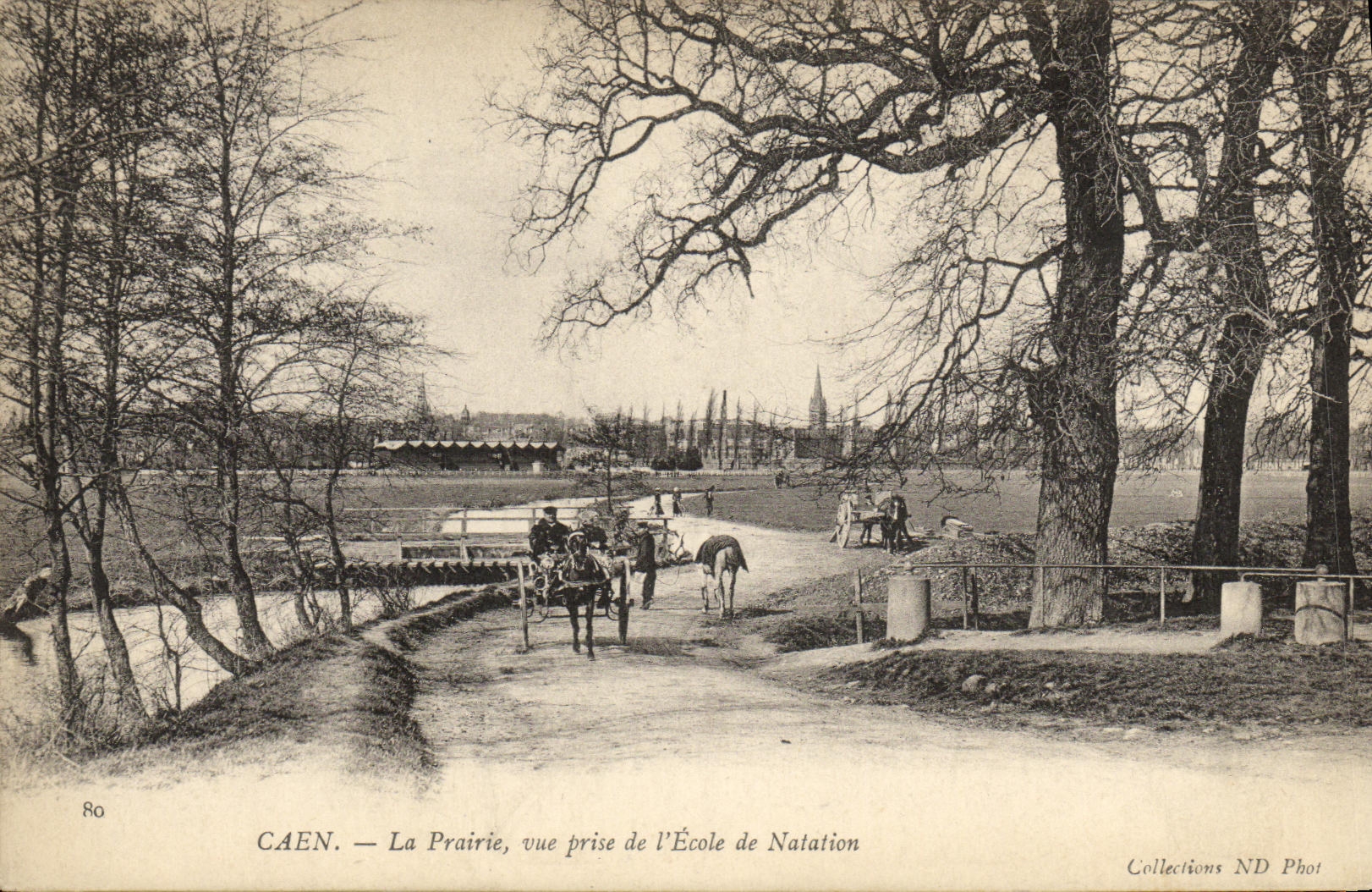 CAEN — La Prairie, vue prise de l'École de Natation — Collections ND Phot, n°80