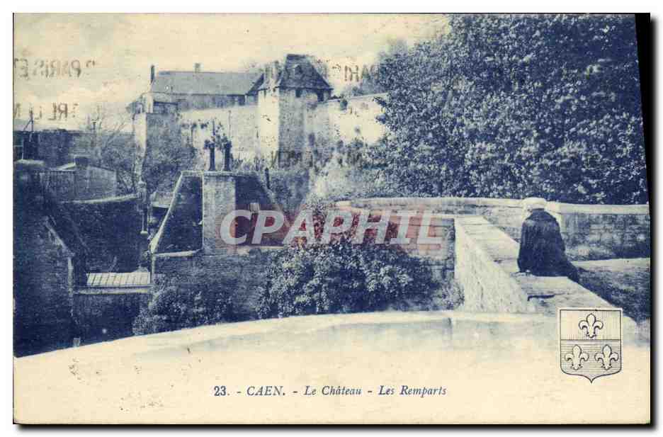 CPA Caen Le Chateau Les Remparts