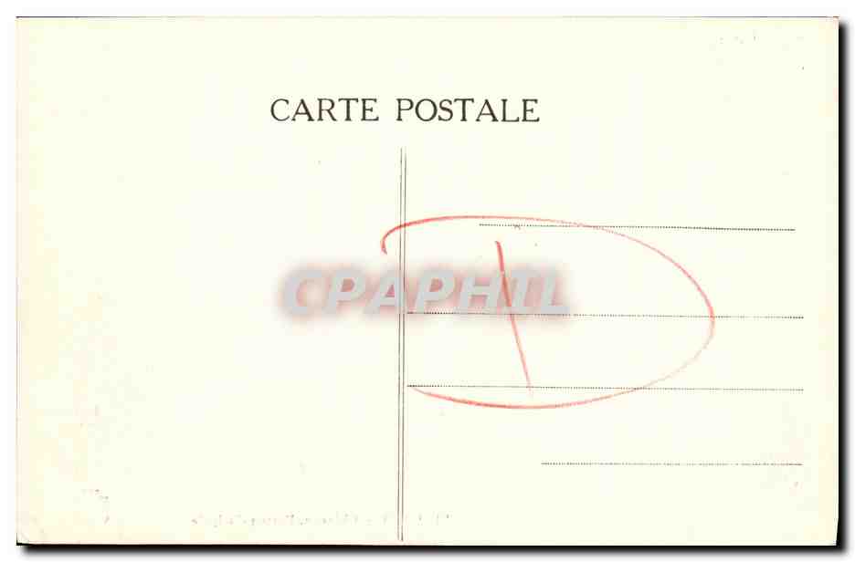 CAEN — Château, Porte principale — Imprimerie T. R. (n° 94) — Verso