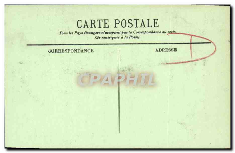 CPA Caen Le Chateau Porte de Secours Militaria Soldats — Verso