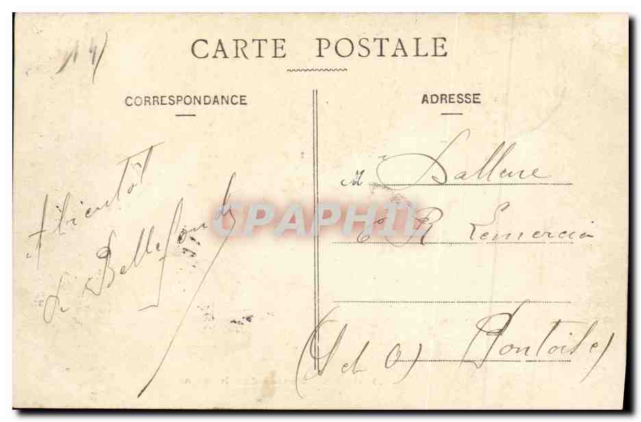 Caen — Entrée du Château — Éditeur non identifié, n° 25 — Rückseite