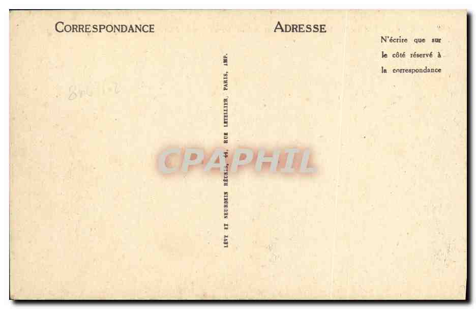 Caen — Les Remparts du Château et le Clocher de Saint-Pierre — ND — Verso