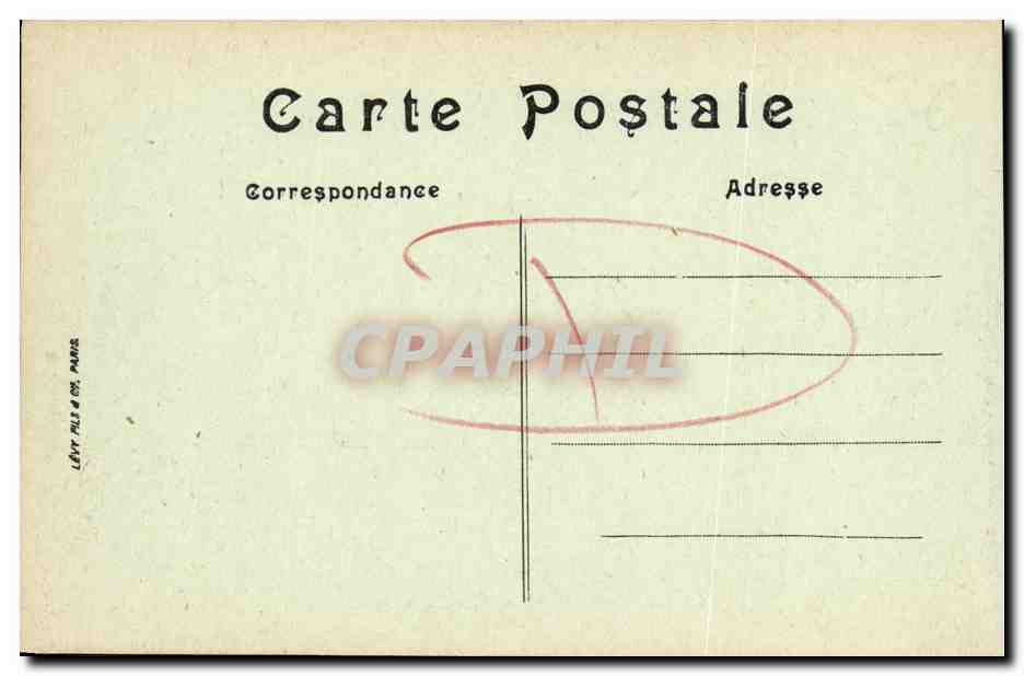 CPA Caen Vue Generale du Chateau prise de Saint Pierre — Verso