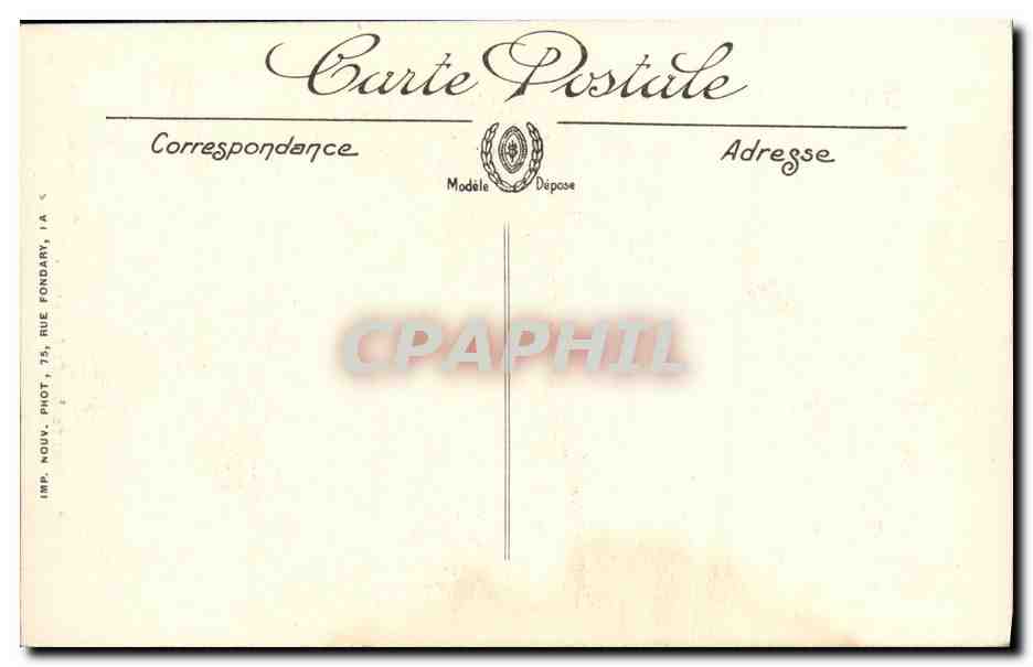 CPA Caen Porte du Chateau Militaria Soldats — Verso