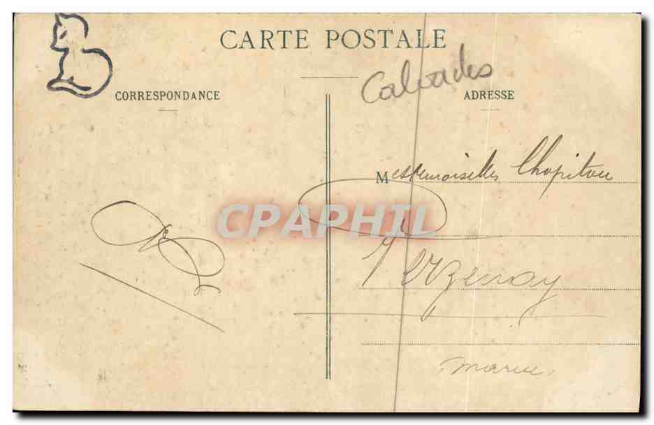 Coiffes d'autrefois - CAEN (Calvados) — éditeur non visible, n° de série non lisible — Rückseite