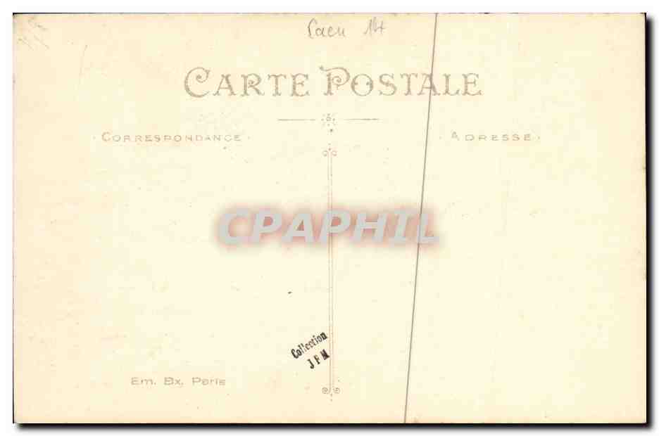 CPA Caen Folklore Femme Luc sur Mer Lion sur Mer Folklore — Rückseite