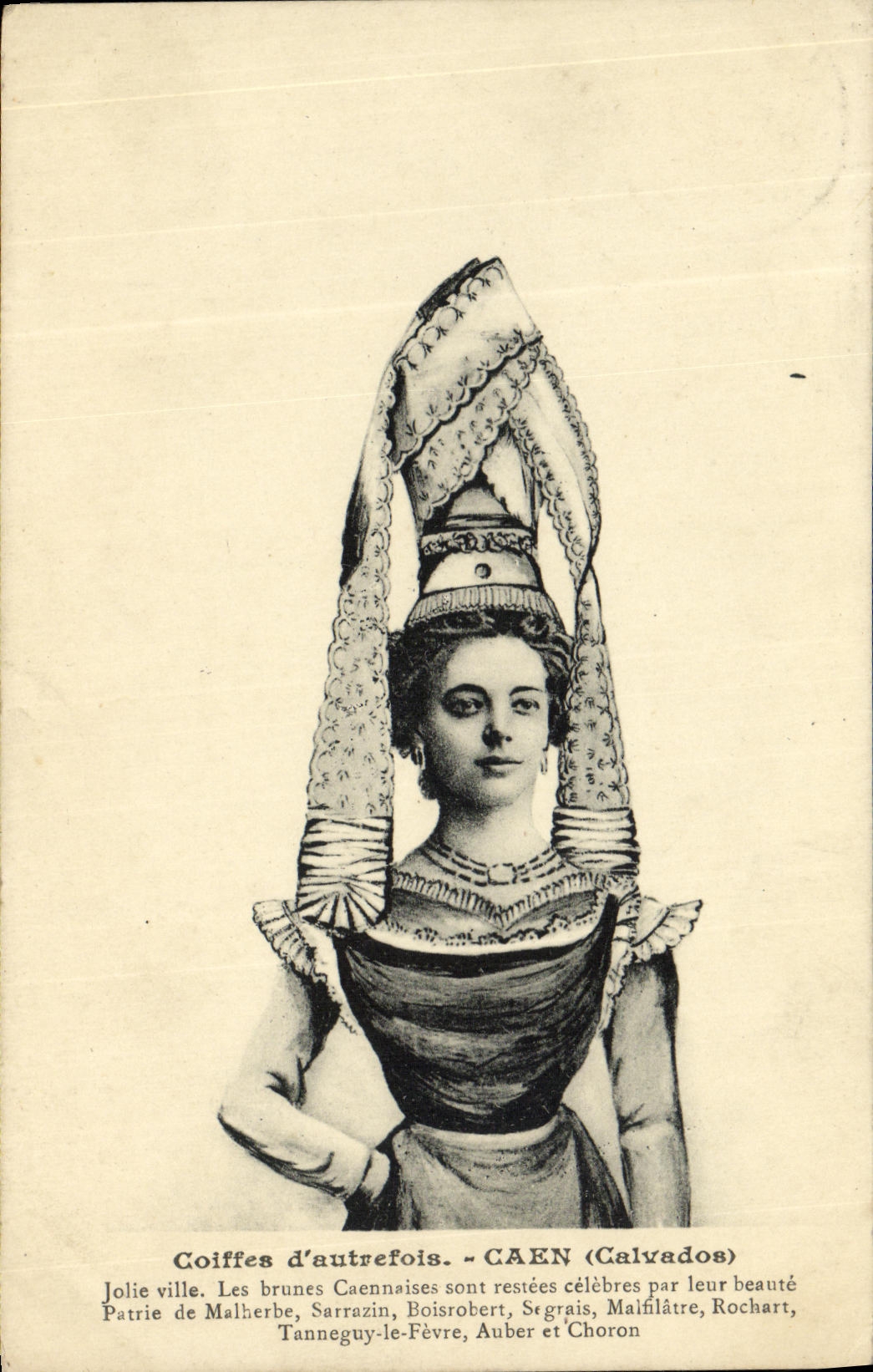 CPA Coiffes d autrefois Caen Folklore