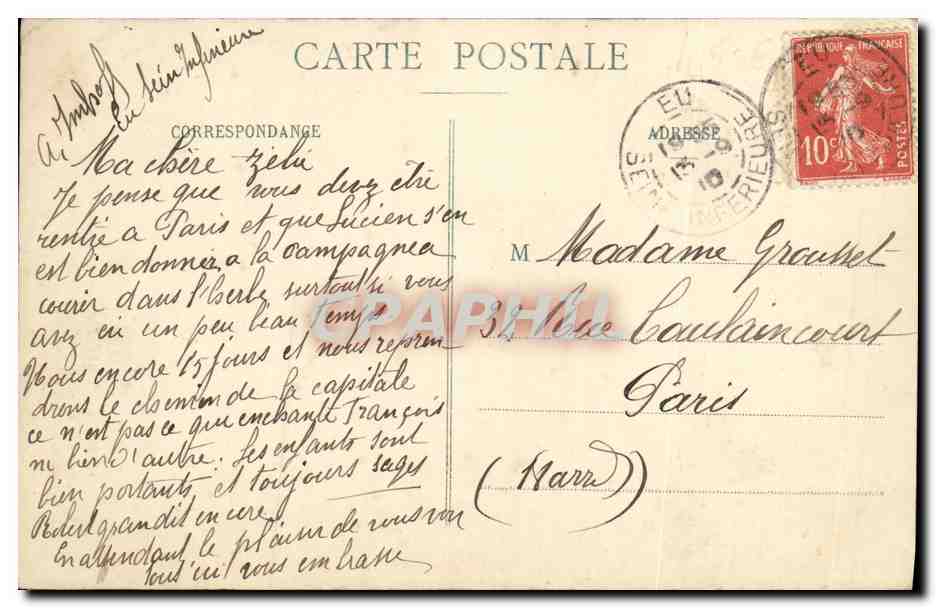 CPA Coiffes d autrefois Caen Folklore — Verso