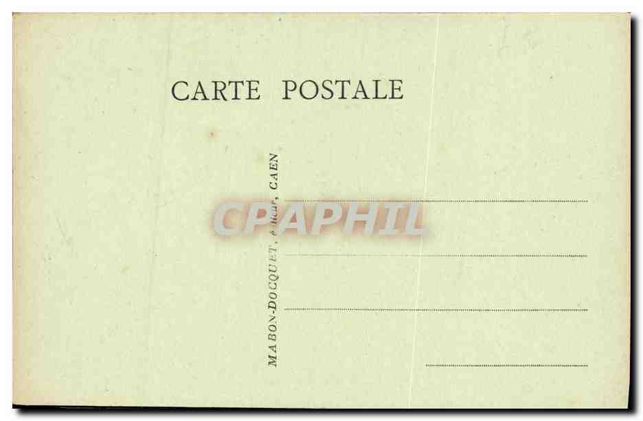 CPA Caen Manoir du Pont Creon — Verso