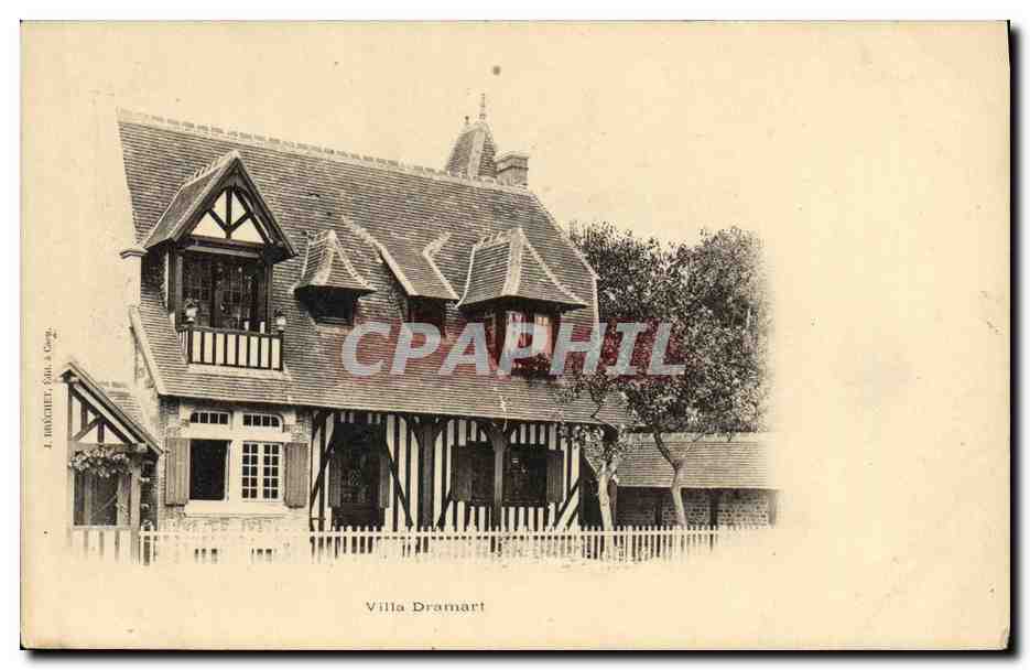 CPA Caen Villa Dramart