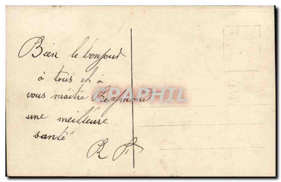 CPA Souvenir de Caen Train  — Rückseite