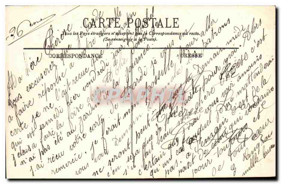 Une Pensée de Caen — G. L'Hernault, édit. Havre — Rückseite