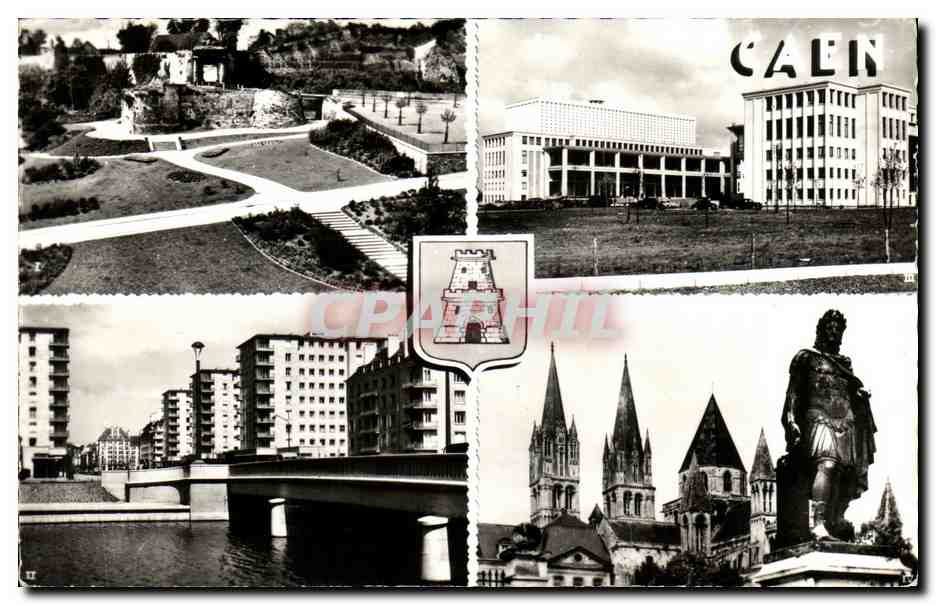 CPM Caen Enceinte du Chateau et les Jardins 