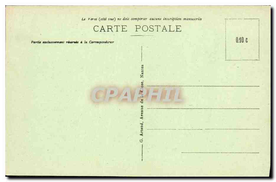 CPA Caen Le Lycee Malherbe l Abbaye aux Hommes et Statue Louis XIV — Verso