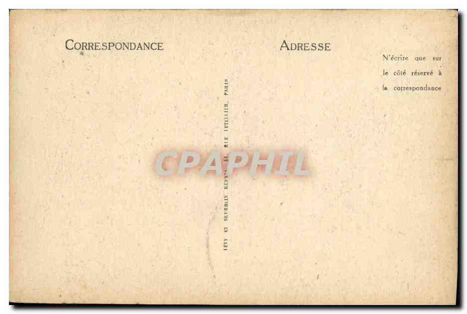 CPA Caen Le Lycee L Escalier — Verso