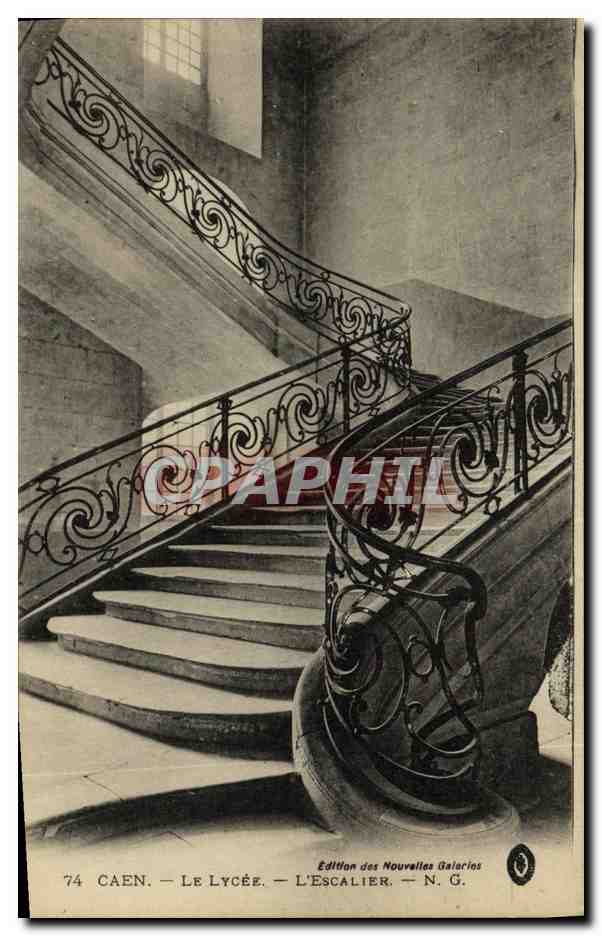 CPA Caen Le Lycee L Escalier