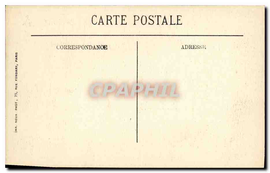CPA Caen Le Lycee L Escalier — Verso