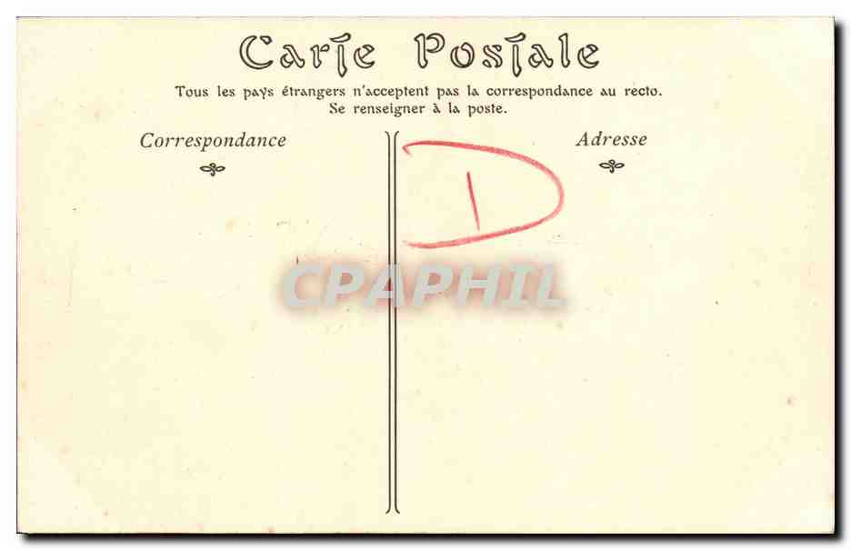CPA Caen Le Lycee Cloitre et Tours de l Eglise Saint Etienne — Verso