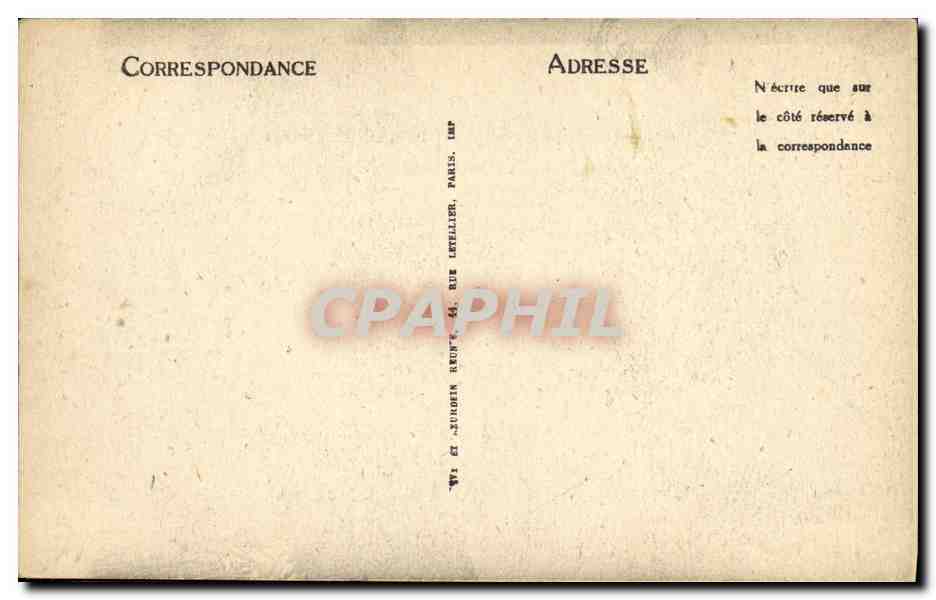 CPA Caen Le Lycee La Grille d Entree — Verso