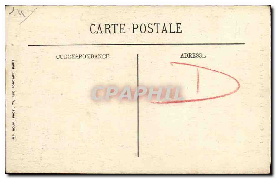 CPA Caen Le Lycee de Jeune Filles — Verso