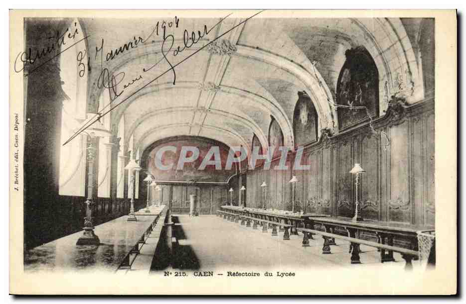 CPA Caen Refectoire du Lycee 