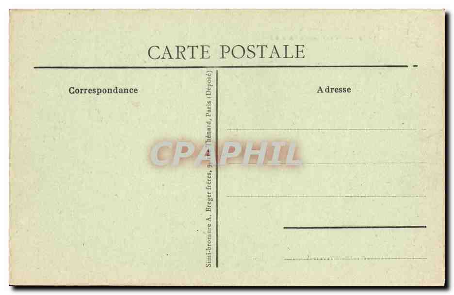 CPA Caen Pensionnat Saint Joseph vue prise de la Gare de Caen a la Mer  — Verso