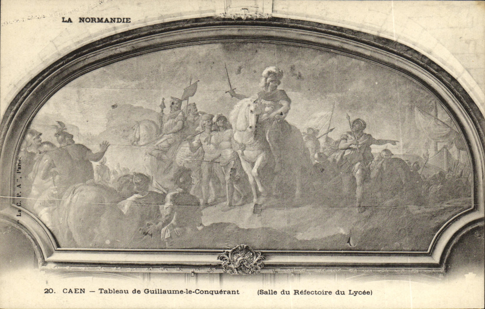 CAEN — Tableau de Guillaume-le-Conquérant — Salle du Réfectoire du Lycée