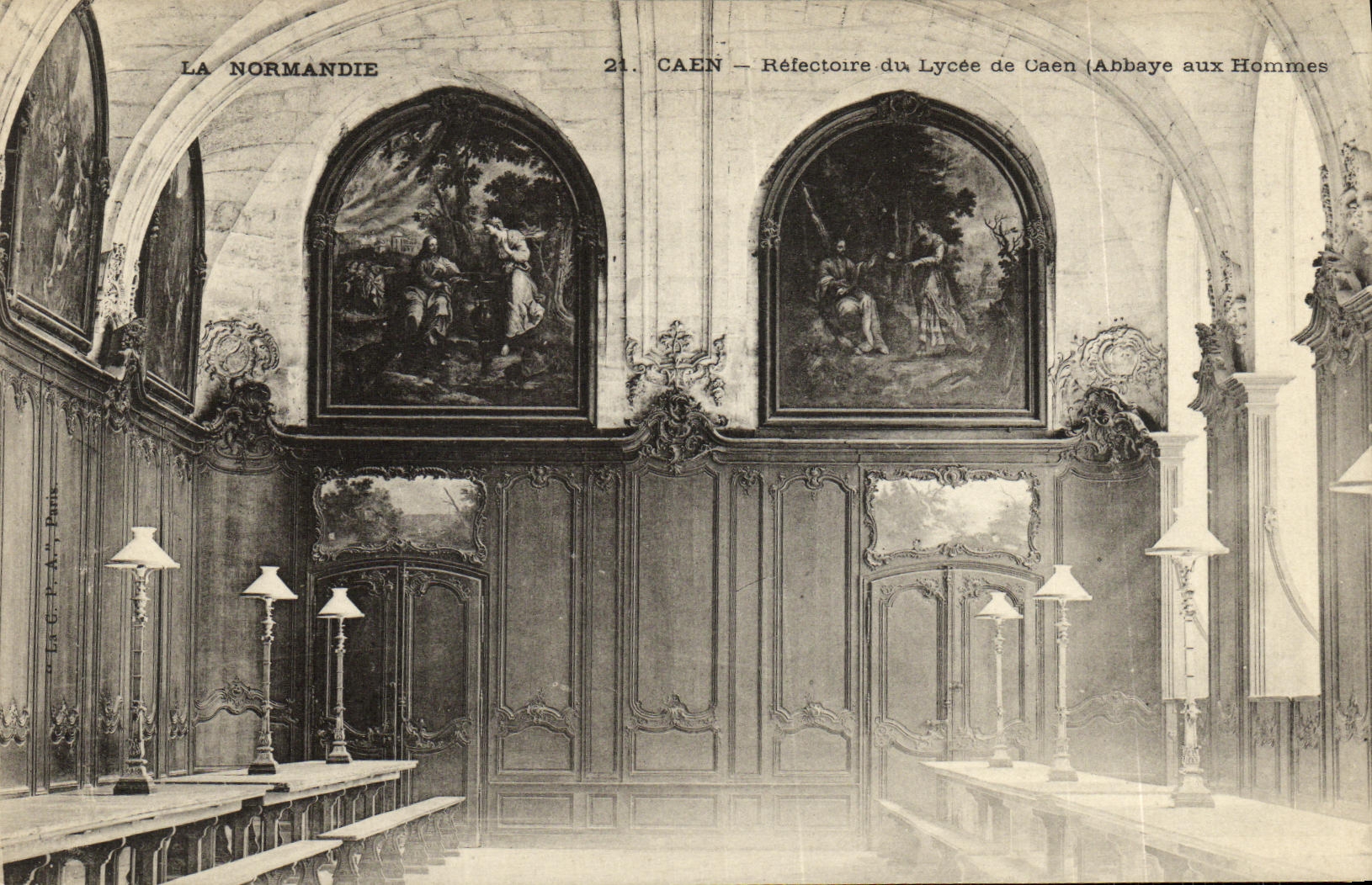 CPA Caen Refectoire du Lycee de Caen Abbaye aux hommes