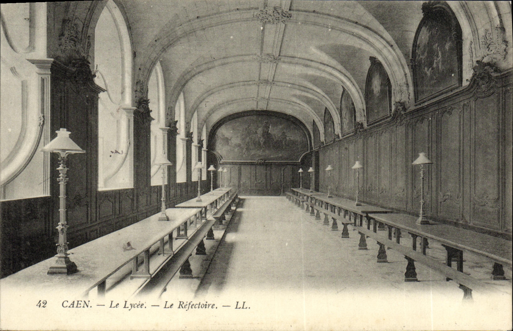 CAEN — Le Lycée — Le Réfectoire — LL. — n°42