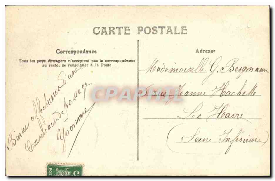 CPA Caen Lycee Malherbe Le Parloir — Back