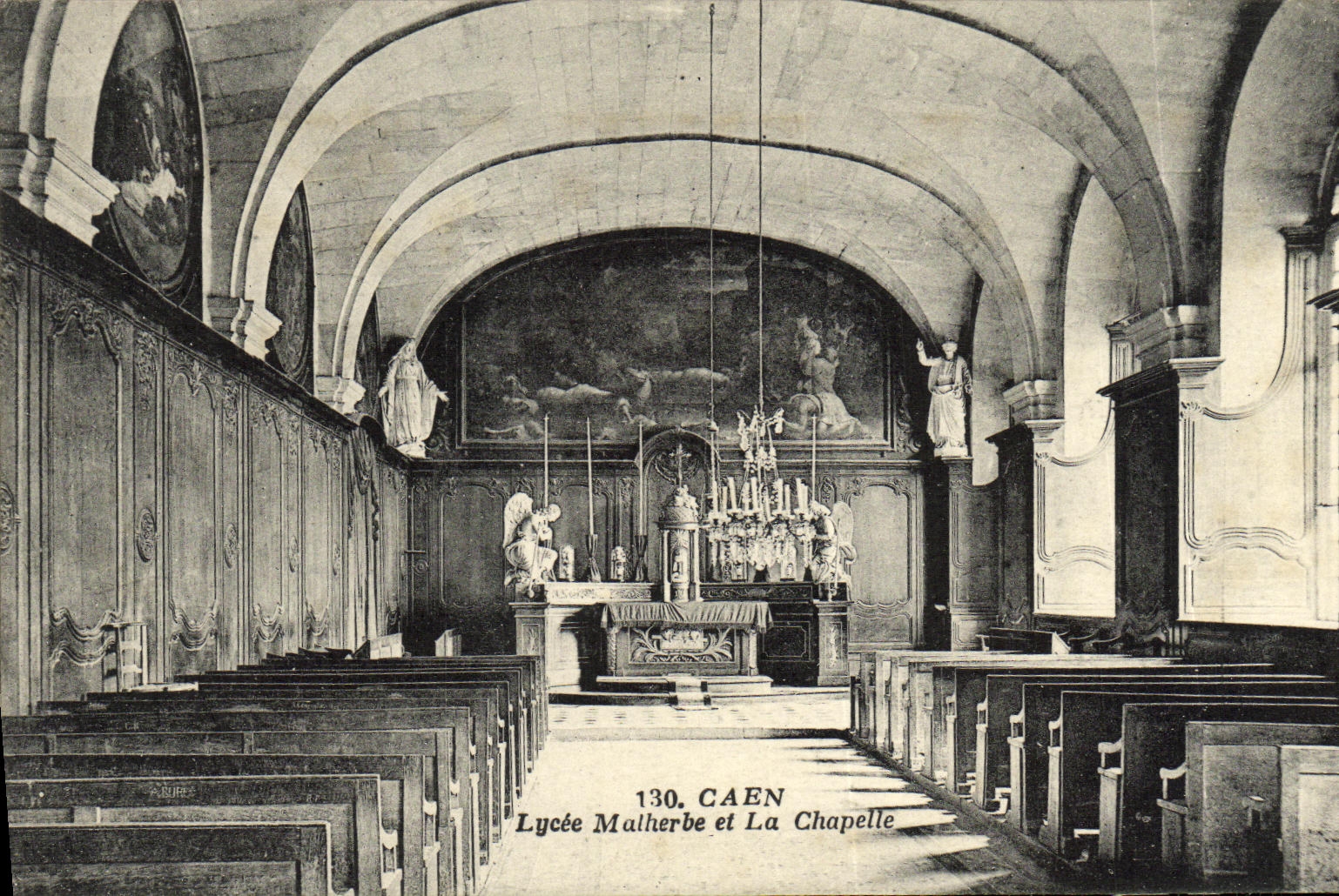 CPA Caen Lycee Malherbe et La Chapelle
